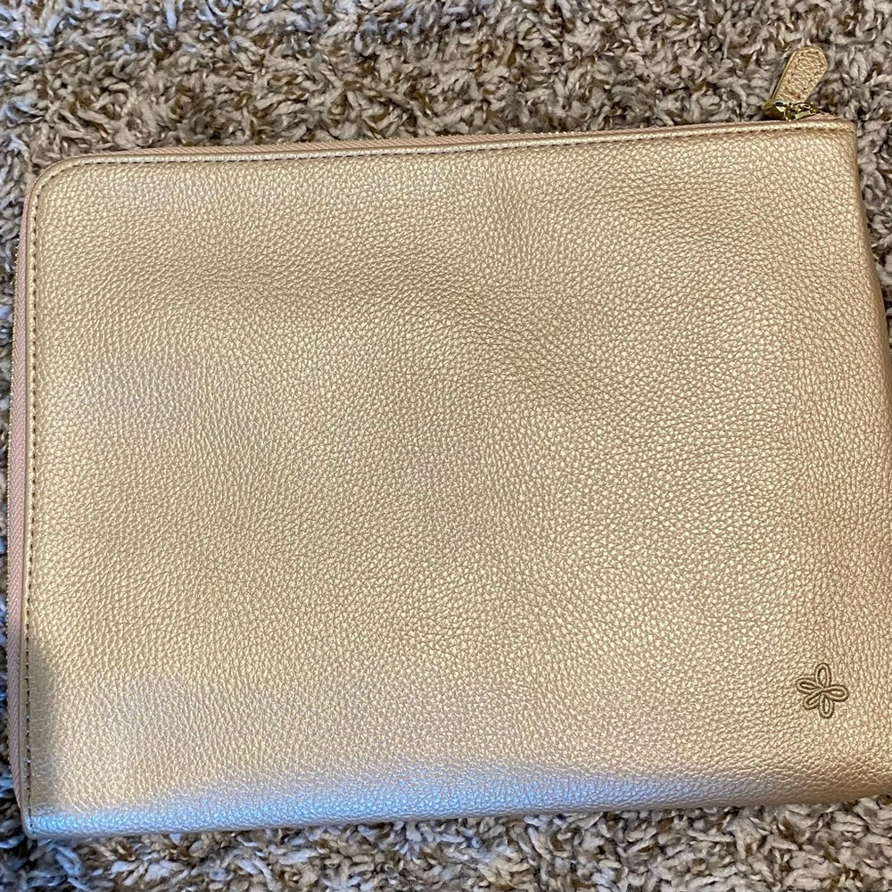 Matilda Jane on the go tech organizer, gold NWT